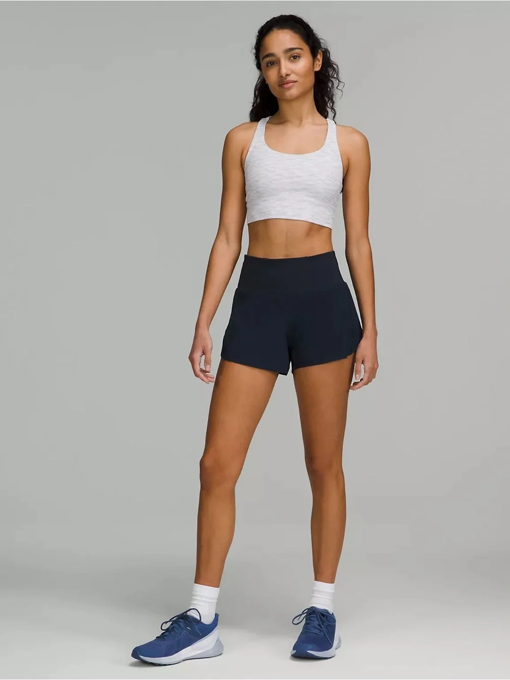 Lululemon Speed Up High-Rise Lined Short Size 8 Navy Blue - Picture 1 of 14